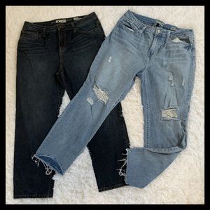 REWASH HIGH RISE VINTAGE REUNION JEANS BUNDLE SIZE 11 & 13
